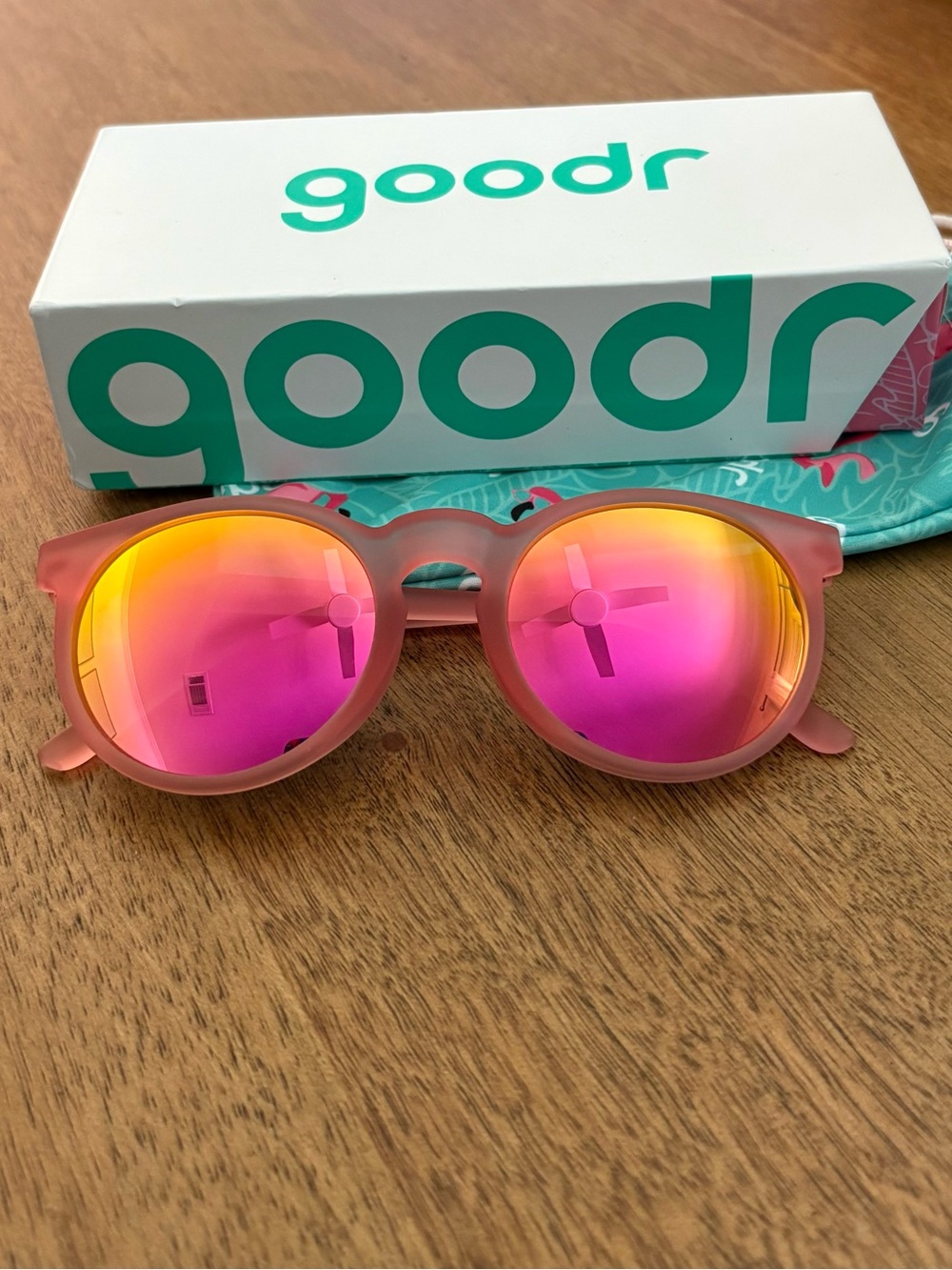 Goodr Pink Round Mirror Sunglasses - Influencers Pay Double